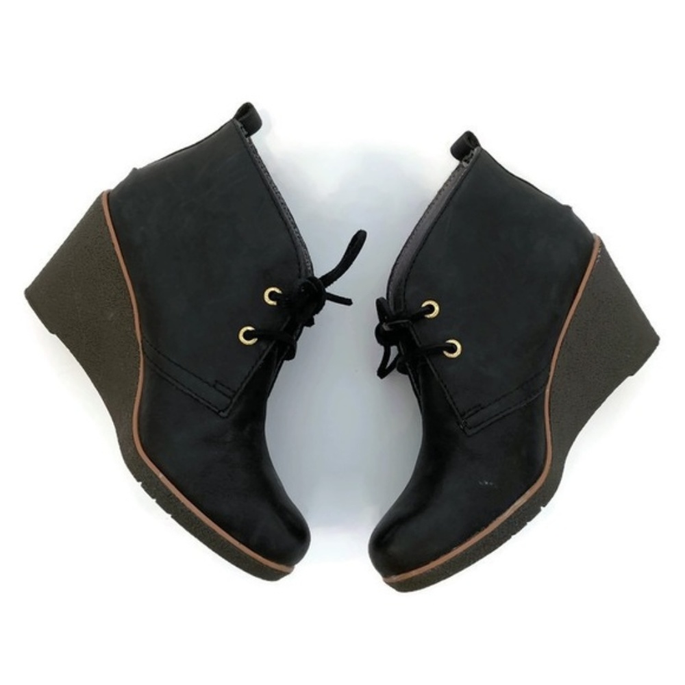 Sold Sperry Women's 7.5 Black Leather Booties - Picture 1 of 7